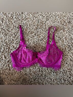 Hot Pink Victoria’s Secret Lace Bra